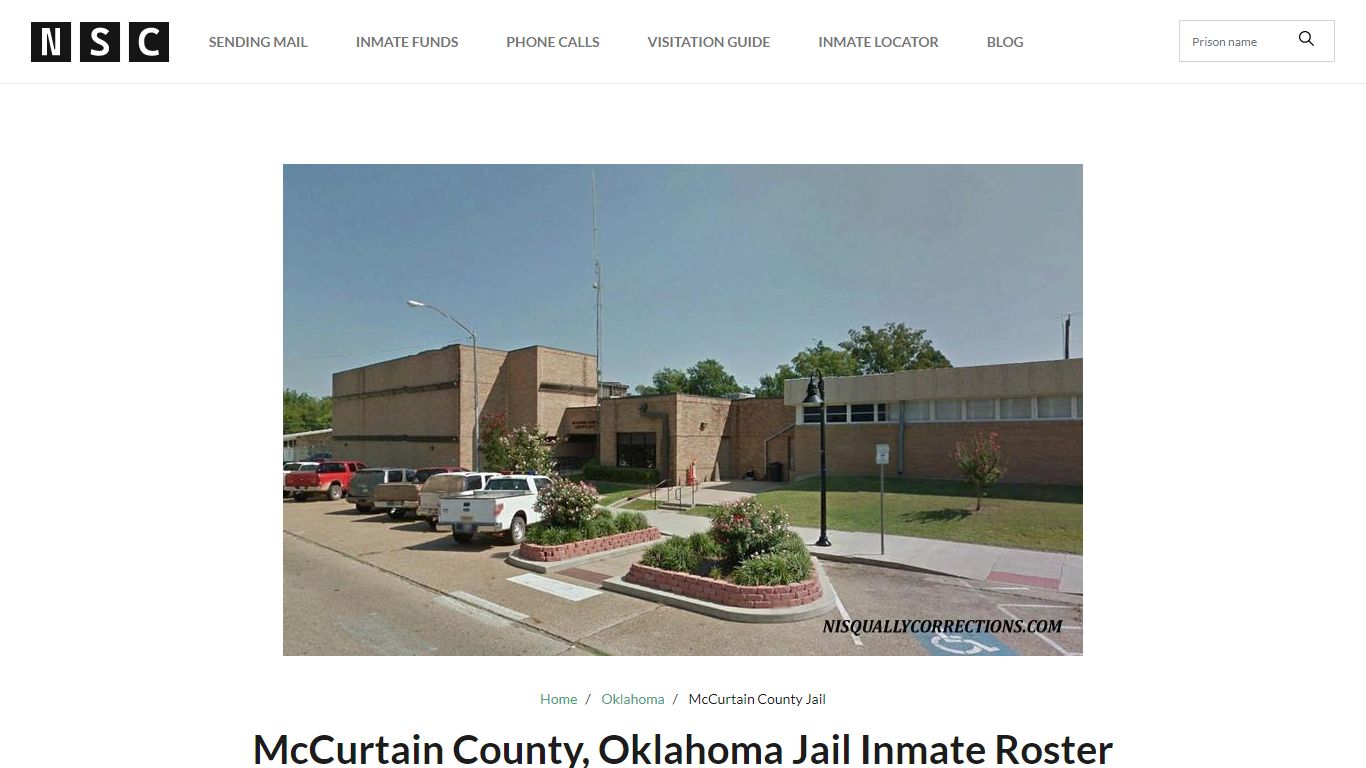 McCurtain County, Oklahoma Jail Inmate List - Nationwide Inmate Lookup ...